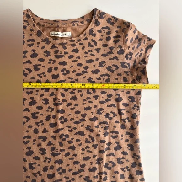 Abercrombie & Fitch | Leopard Print Brown Women's Top - Picture 4 of 5